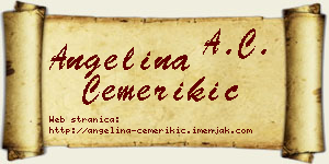 Angelina Čemerikić vizit kartica